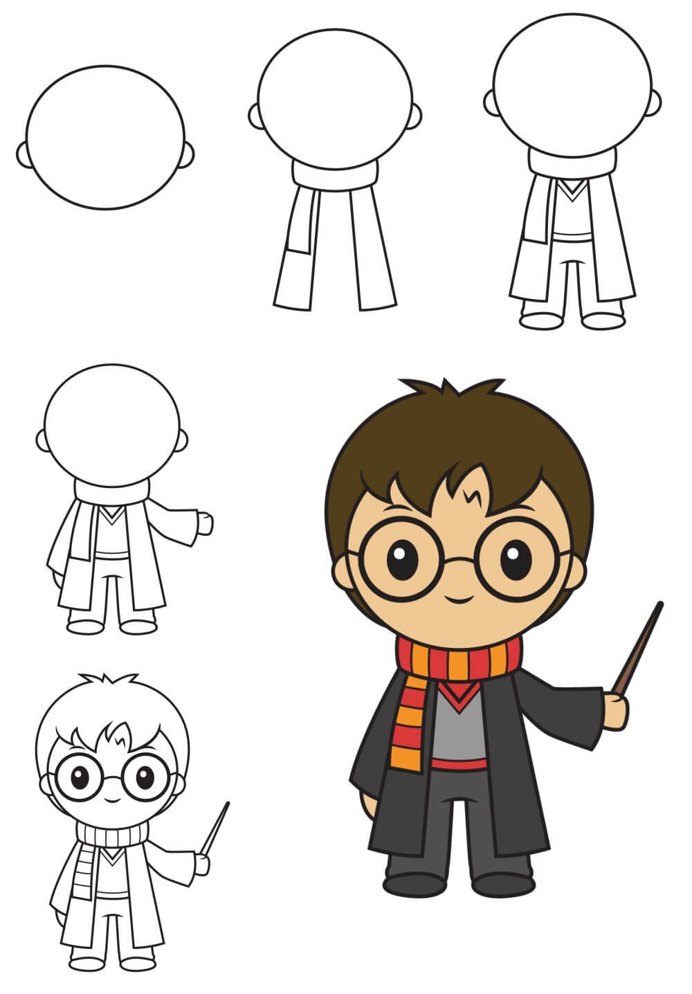 Dibujos de Harry Potter Fácil