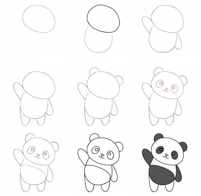 Dibujos de Oso Panda - Idea 15