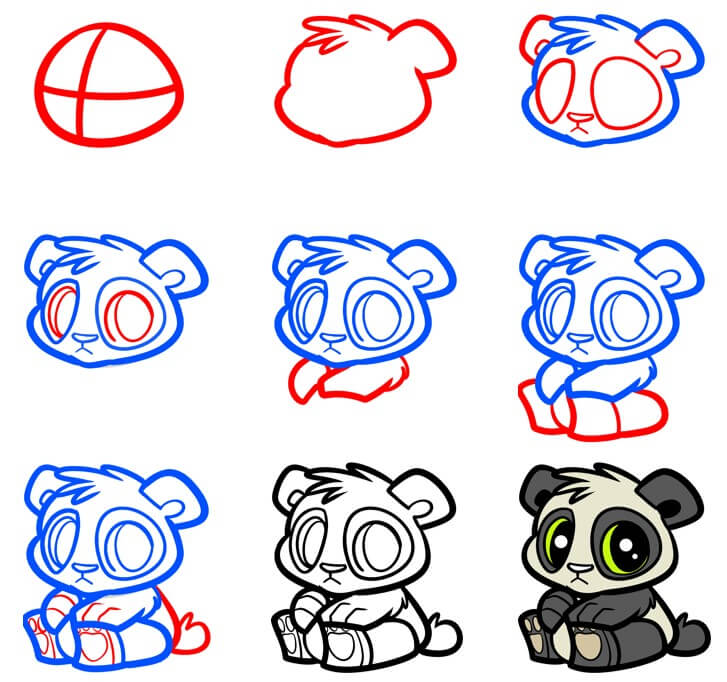 Dibujos de Panda bebé