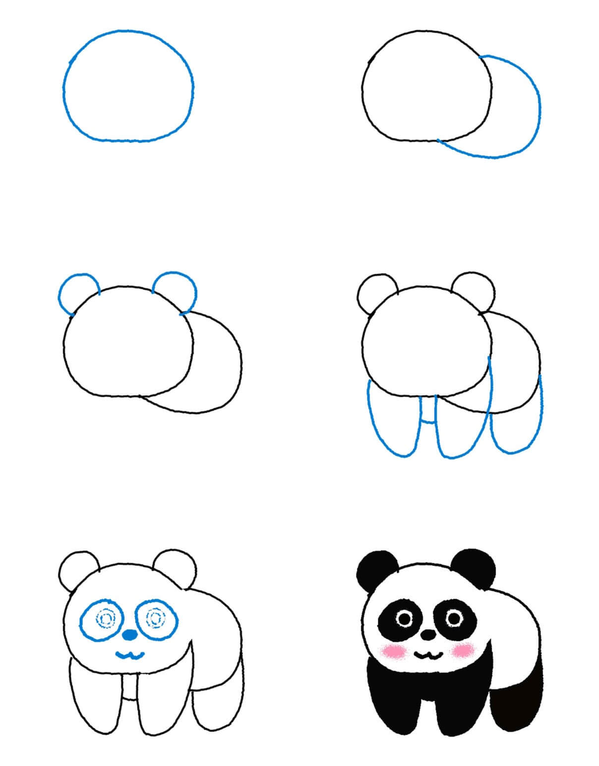 Dibujos de Panda Fácil - Idea 33