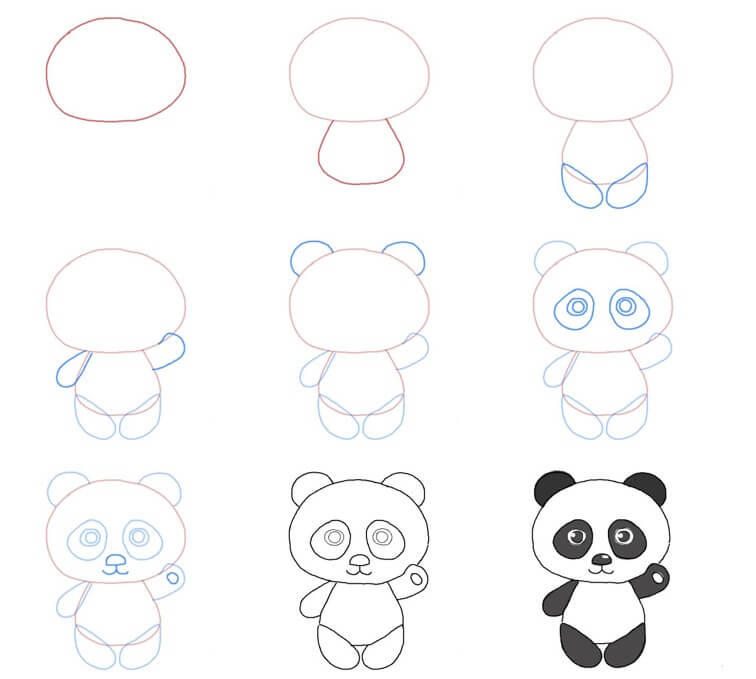 Dibujos de Panda - Idea 21