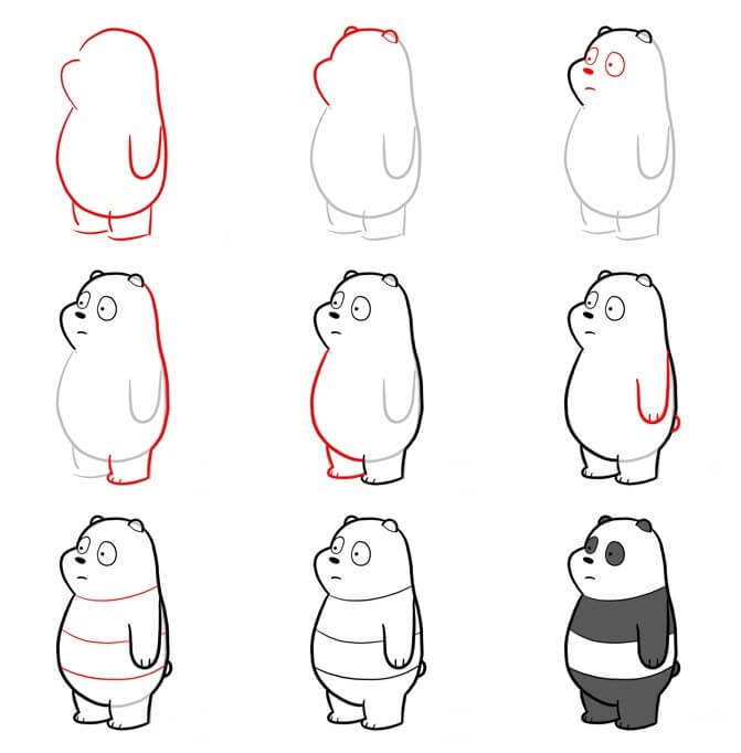 Dibujos de Panda - Idea 32