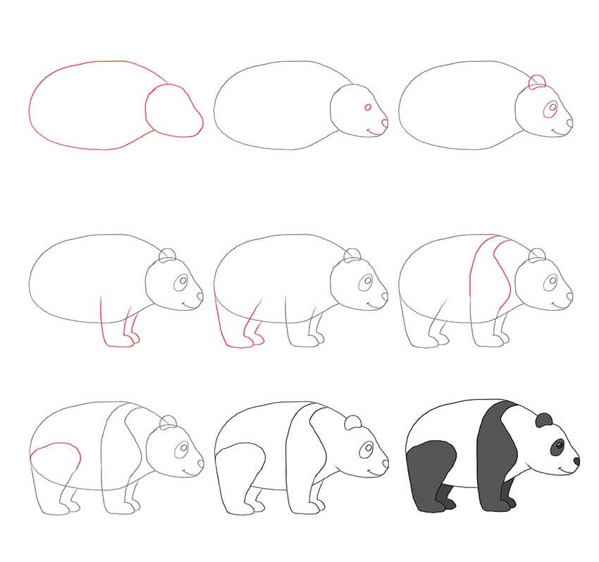 Dibujos de Panda - Idea 36