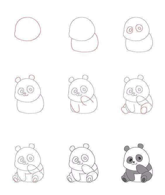 Dibujos de Panda - Idea 47