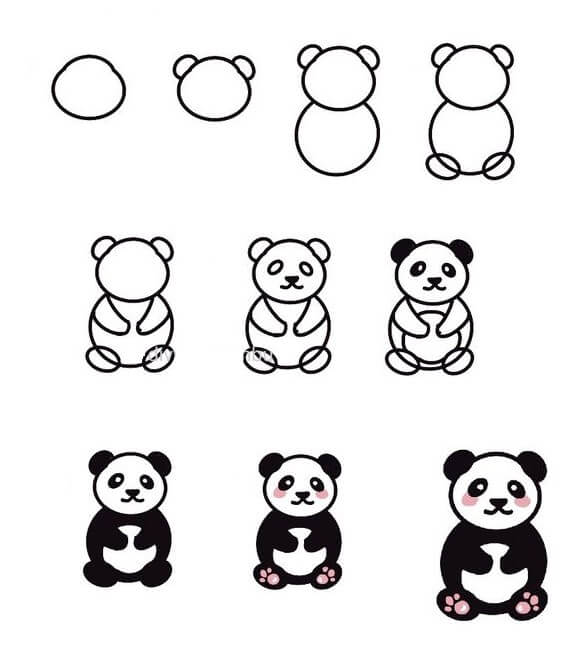 Dibujos de Panda - Idea 48