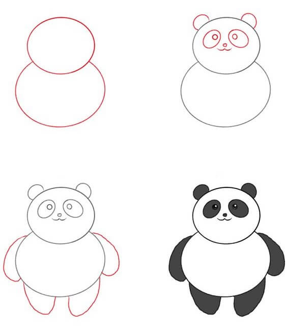 Dibujos de Panda - Idea 50