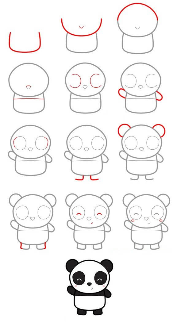 Dibujos de Panda - Idea 52