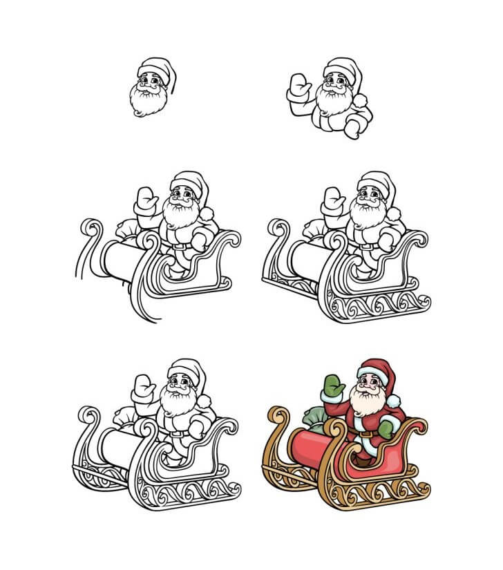 Dibujos de Trineo de Papá Noel - Idea 56