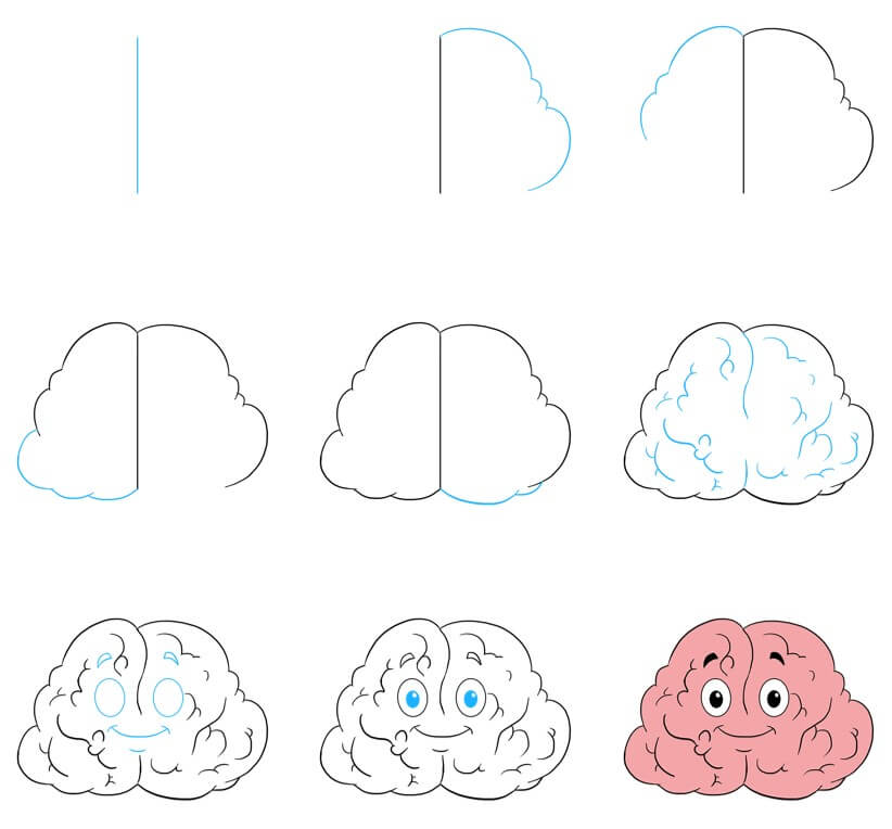 Dibujos de Cerebro para niños