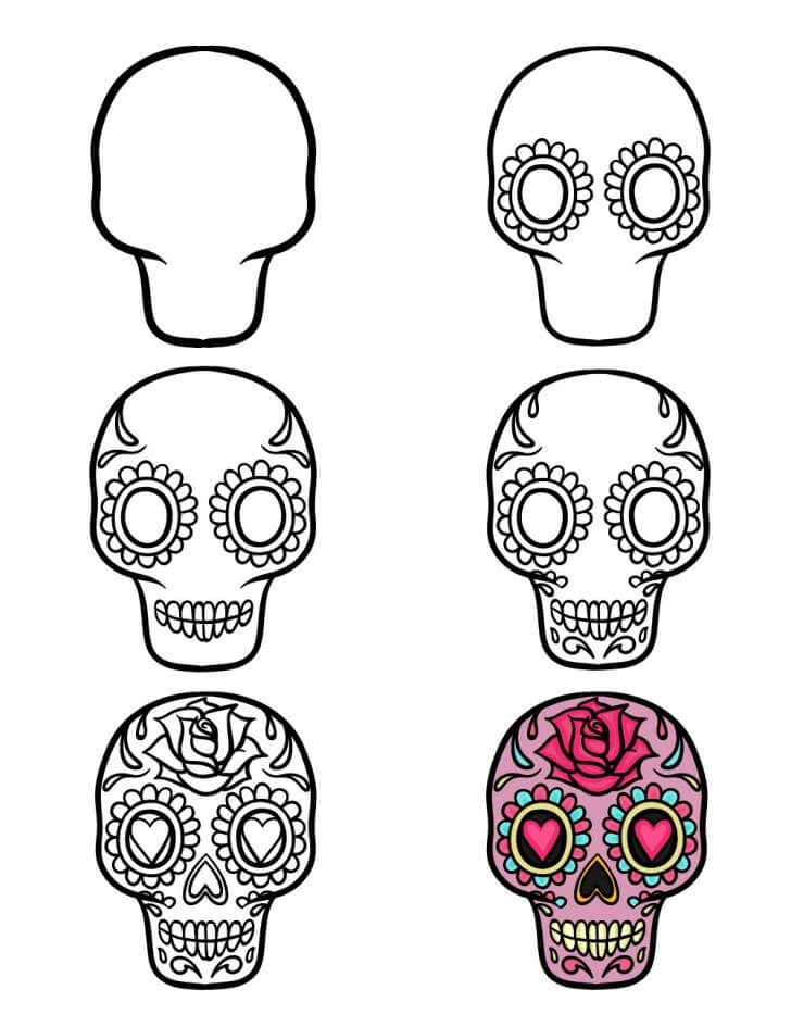 Dibujos de Dia de Los Muertos - Idea 1