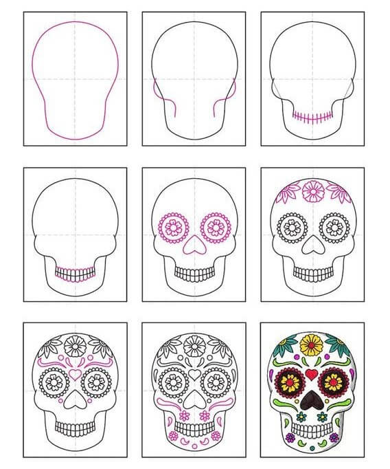 Dibujos de Dia de Los Muertos - Idea 10