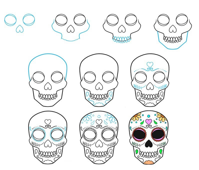 Dibujos de Dia de Los Muertos - Idea 5