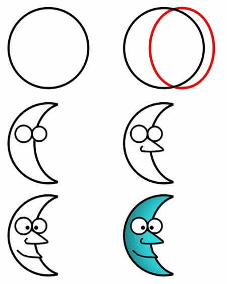 Dibujos de Luna Animada