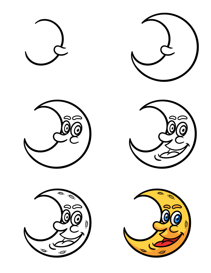 Dibujos de Luna - Idea 18