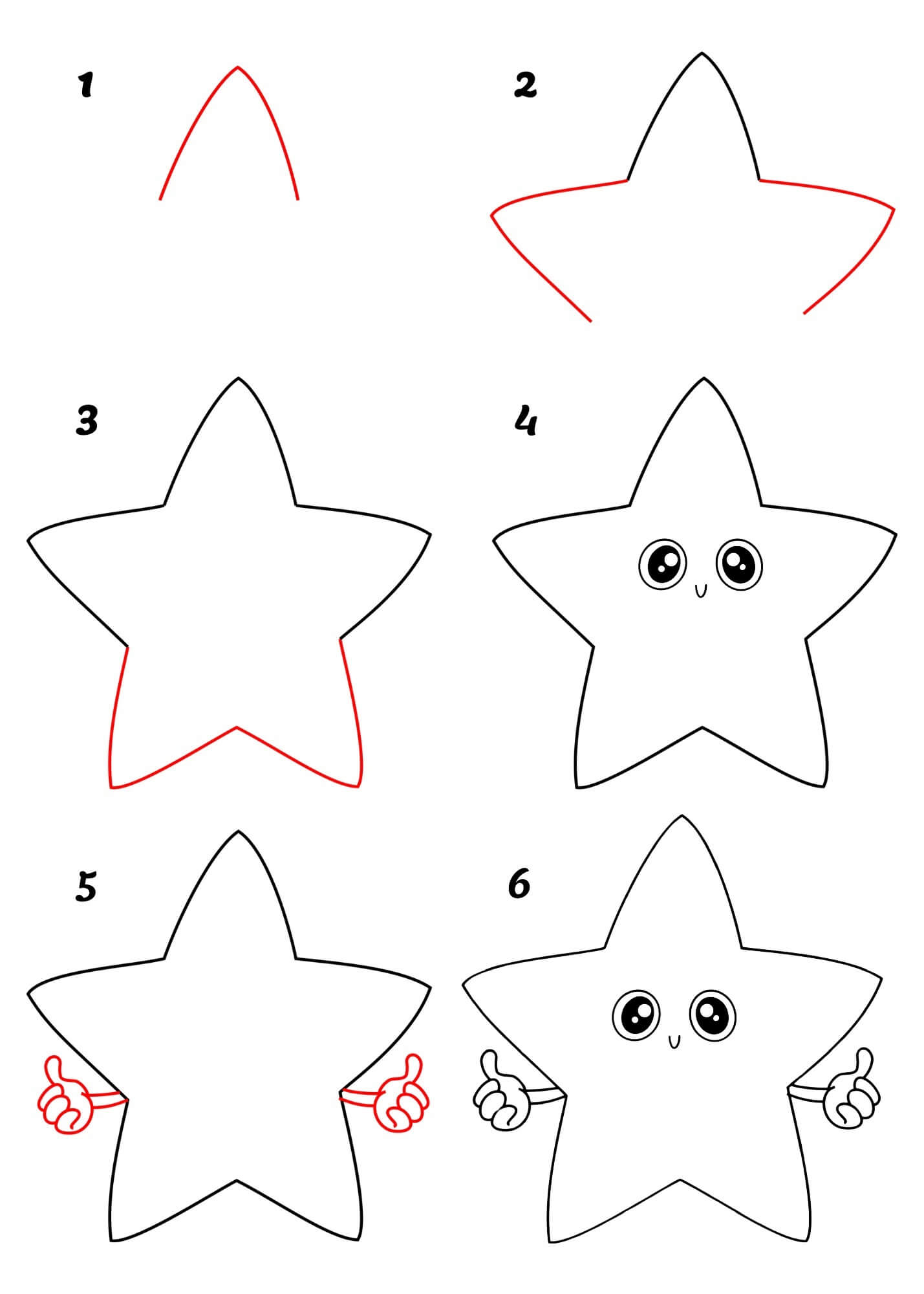 Dibujos de Una estrella animada