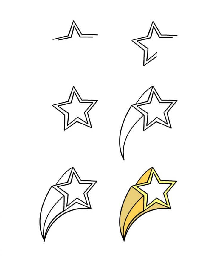 Dibujos de Una estrella de navidad