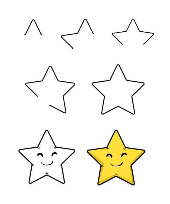 Dibujos de Una linda estrella