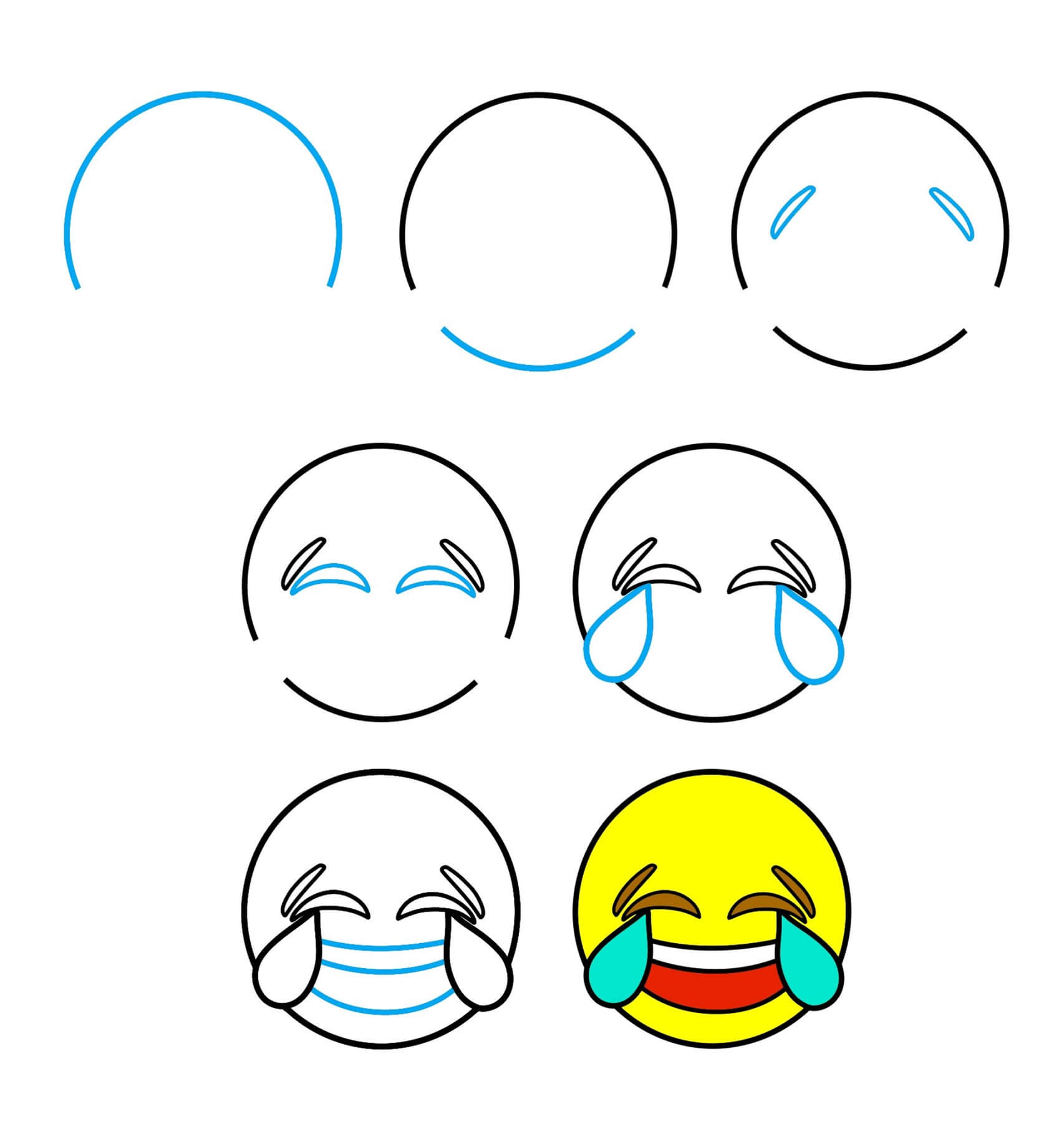 Dibujos de Emoji de risa