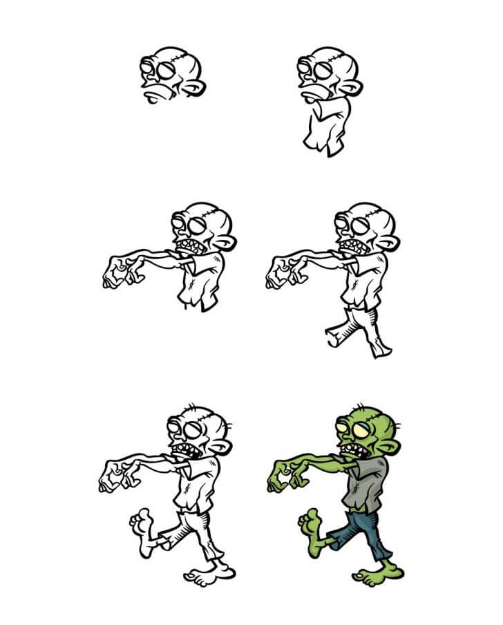 Dibujos de Zombi - Idea 13