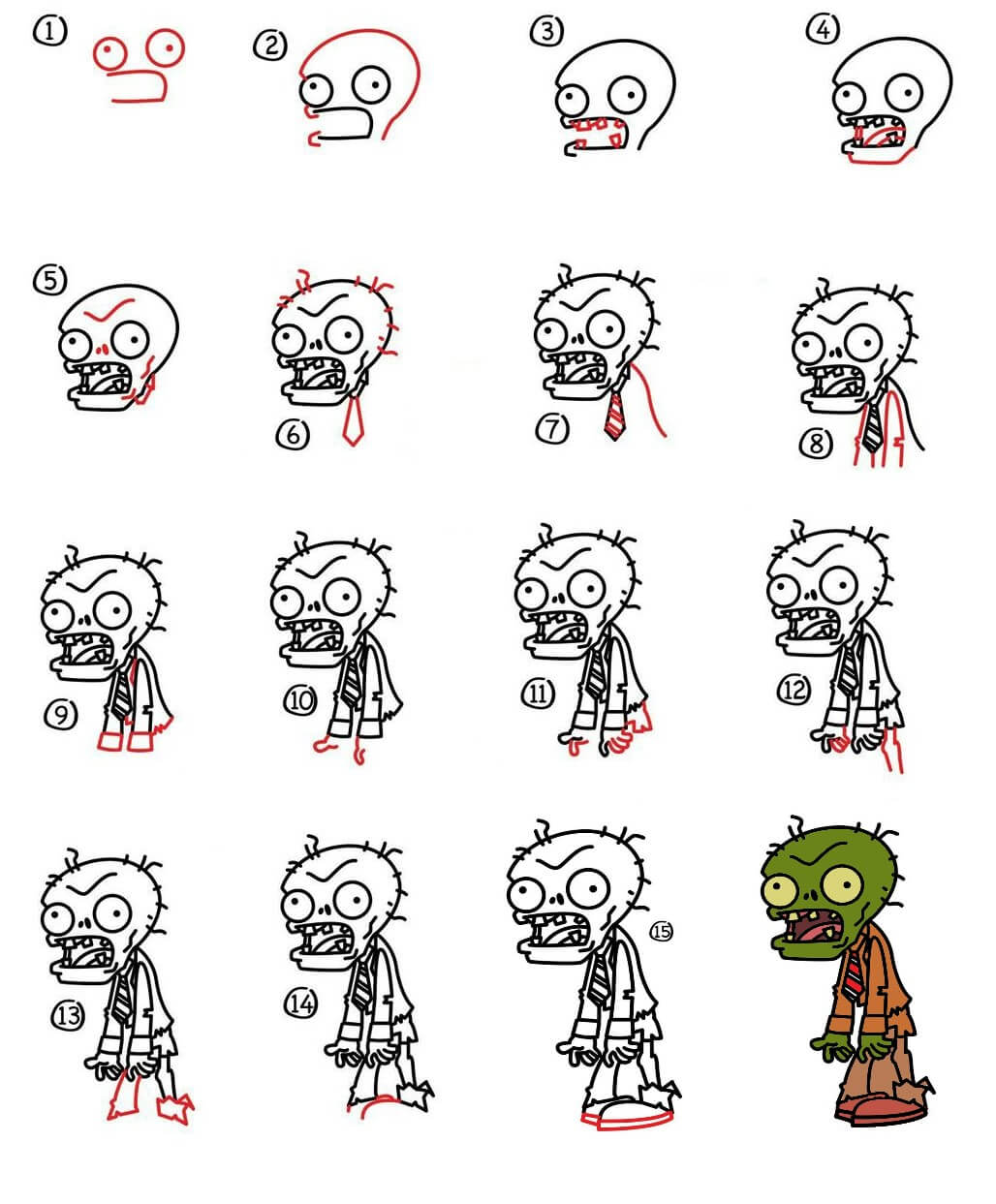 Dibujos de Zombi - Idea 16