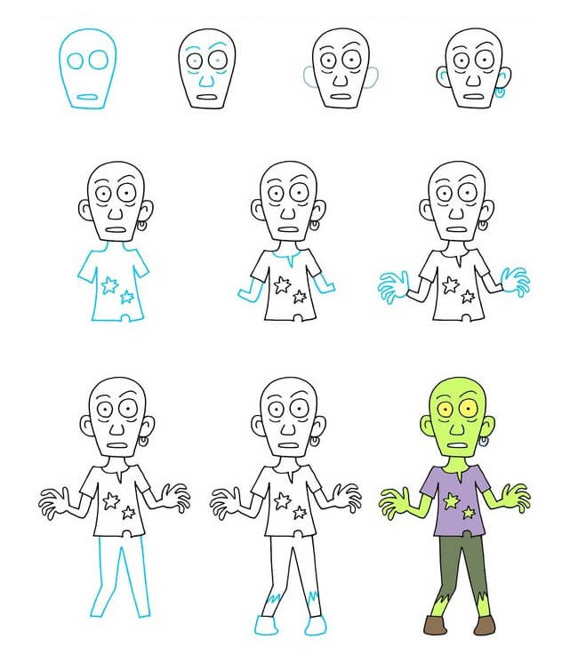 Dibujos de Zombi - Idea 35