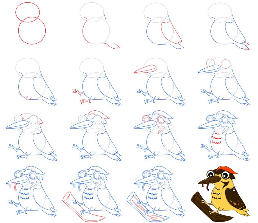 Dibujos de Woodpecker idea (13)