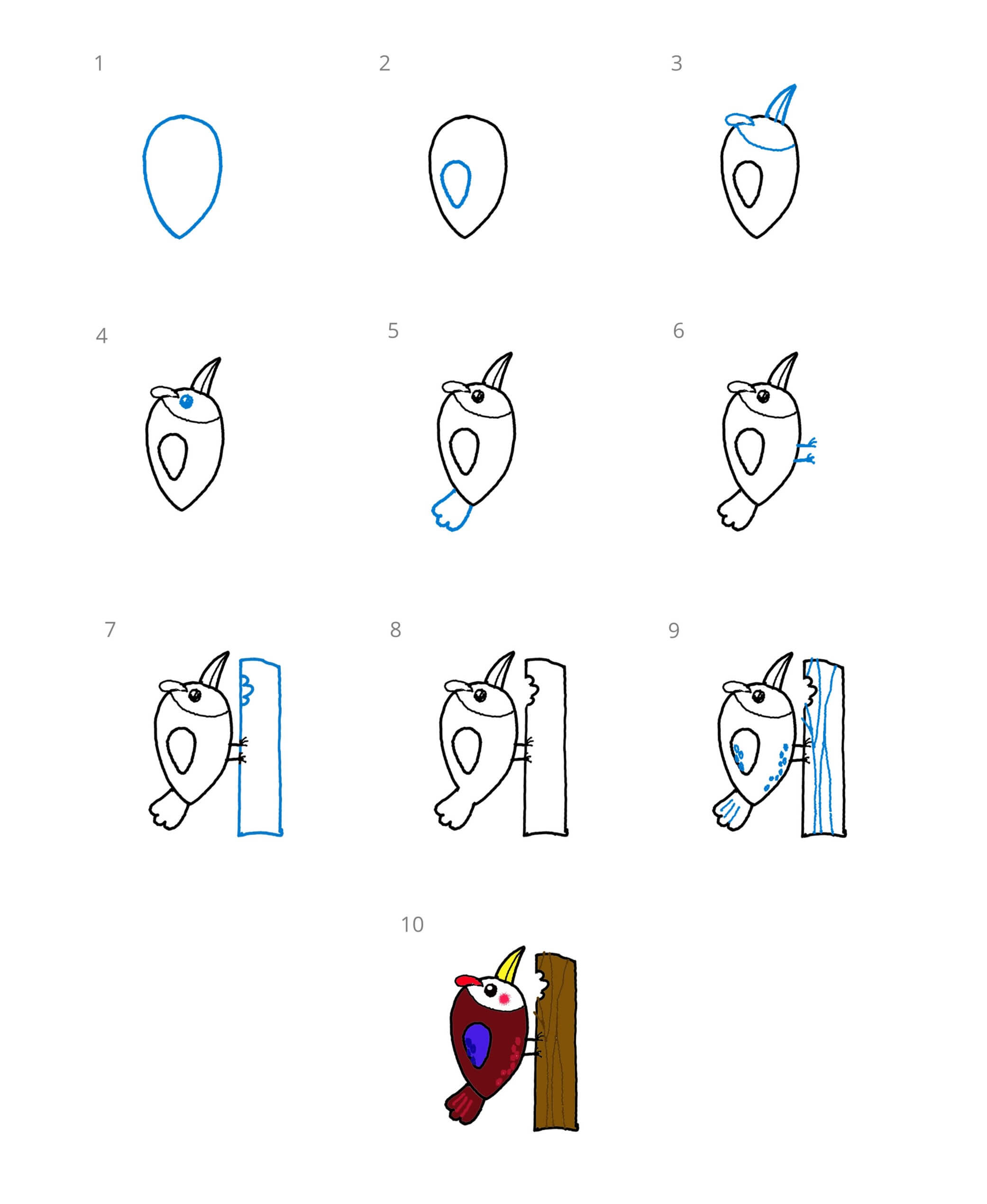 Dibujos de Woodpecker idea (17)