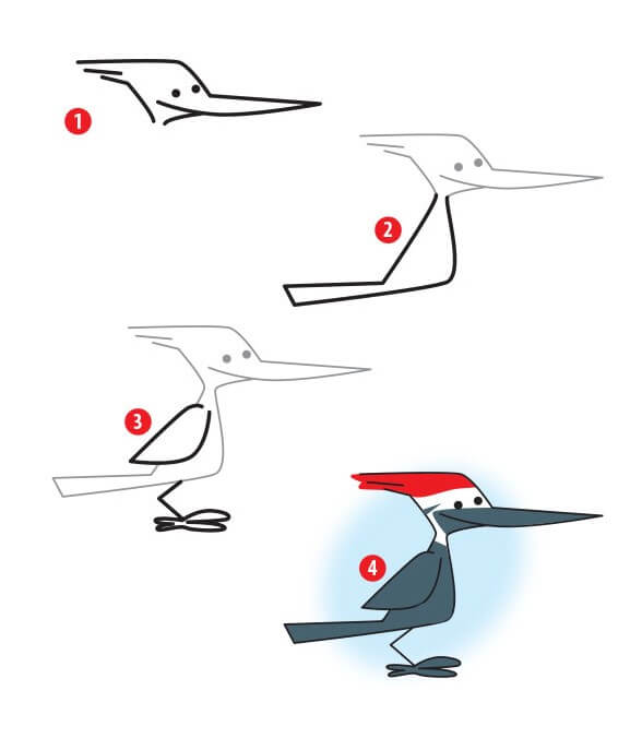 Dibujos de Woodpecker idea (7)